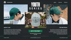 Casual Cap Product Promotion Display