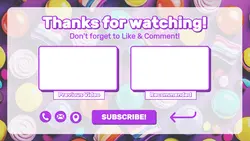 Non Marketing Youtube Endscreen Purple Cute