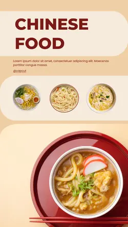 Food & Beverage Chienese Food  For Display