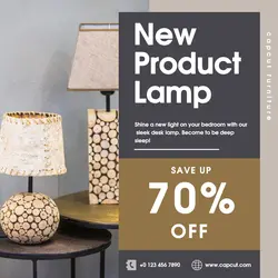 Household New Product Desk Lamp Promotion Instagram Post