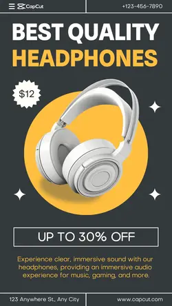 Best Quality Headphone Promotion Instagram Story