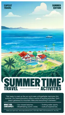 Summer Time Agenc Travel Promotion Instagram Story