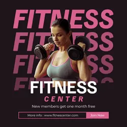 Fitness Center Instagram post