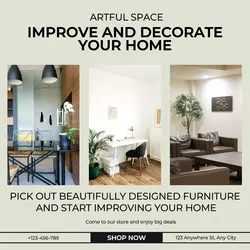 Furniture Decorate Household Industry Display Product Instagram Post