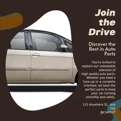 Cars & Auto parts Invitation