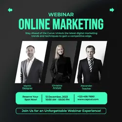 Online Webinar Promotion Instagram Post