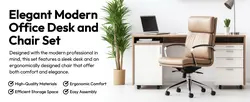 E-commerce Detail Page Furniture Office Desk and Chair