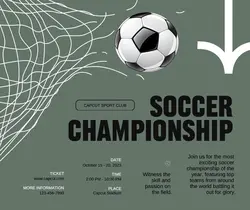 Green Minimalist Sport Event Facebook Post