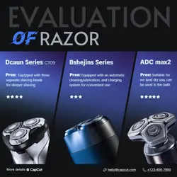 3C Digital Electronics Men's Razor Product Introdu