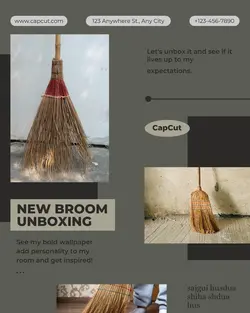 Home decor Broom Unpacking Minimalism