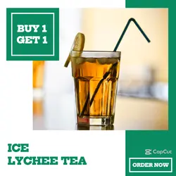 Lychee Tea Promo Instagram Post