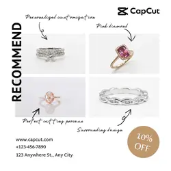 Jewelry Ring Display Minimalist Style