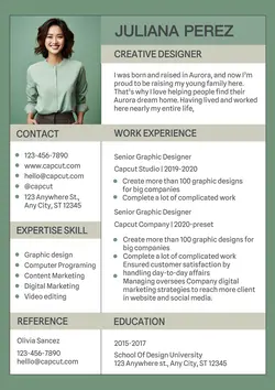 Business Resume Creative Designer