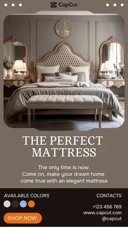Household mattress sale product display