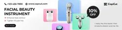 Electronic Beauty Device Promotion Minimalist