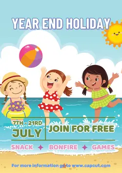 Non-marketing Campus Poster year end holiday