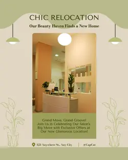 Beauty Salon Relocation IG Template