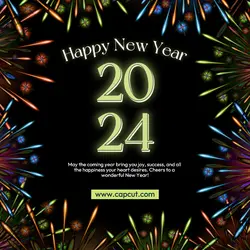 New Year Greeting Card Instagram Post