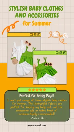 Fashion Baby Clothes Testimony Product Display