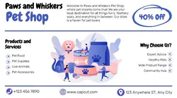 Pet Shop Promotion Facebook Ad