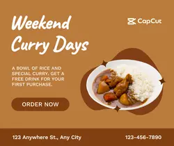 Food Promotion Curry Facebook Post