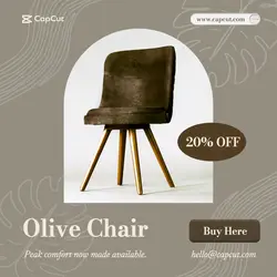 Furniture - Olive Chair Instagram Post
