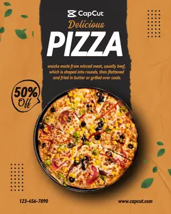 Food Pizza Black Instagram Post 9