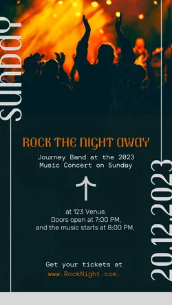 Music Promotion Instagram Story Black Modern