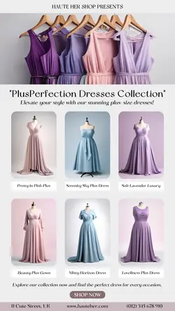 Fashion Plus Size Dress Sale Instagram Story