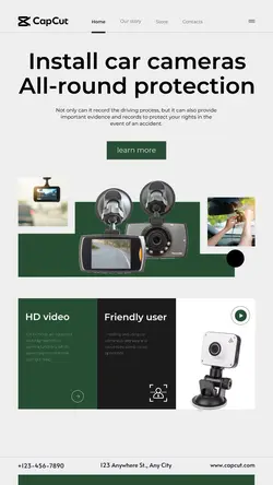 Auto parts Driving recorder Publicity Simple