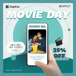 Services Movie viewing  Discount Minimalist