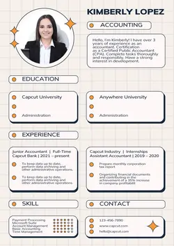Business Resume Accounting