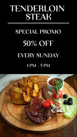 Steak Promotion Instagram Story