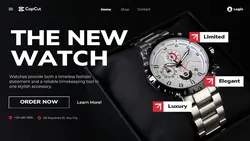 Black Elegant Watch Banner Promotion
