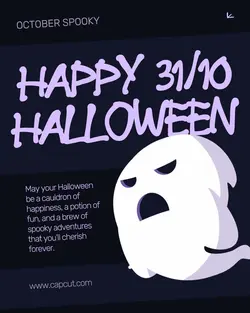 Happy Halloween Instagram Post Potrait