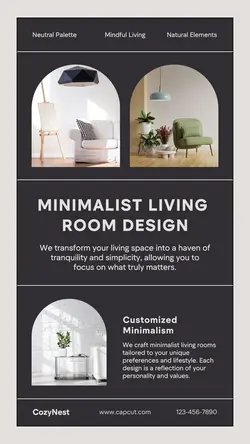 Furniture product display instagram story