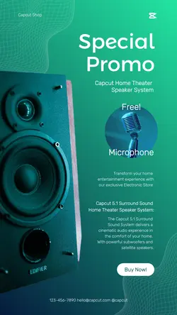 Electronic Speaker Promotion Instagram Story
