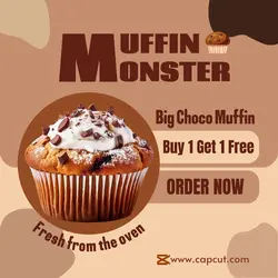 Food & Beverage Choco Muffin Promo Instagram Post