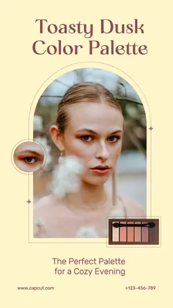 Beauty Eyeshadow Instagram Story Yellow Minimalist