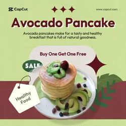 Avocado Pancake Promotion Instagram Post 