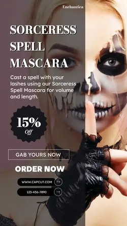 Hallowen Cosmetic Promotion TikTok Post 