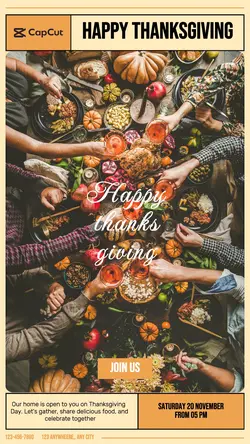 Happy Thanksgiving Invitation