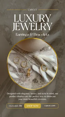 Luxury Jewelry Product Display