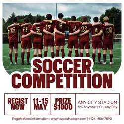 Soccer Competition Promotion Instagram Post