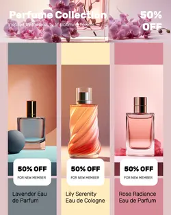 Beauty Perfume Collection Display