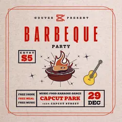 BBQ Event Instagram Post