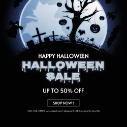 Halloween Sale Instagram Post