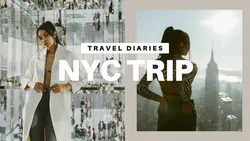 Travel Diaries Aesthetic Thumbnail - Vlog