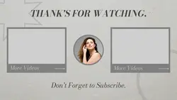 Non-Marketing Personal Youtube Endscreen Gray Minimalist