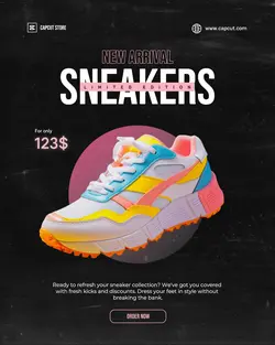 Sneakers New Arrival Sale Instagram Post